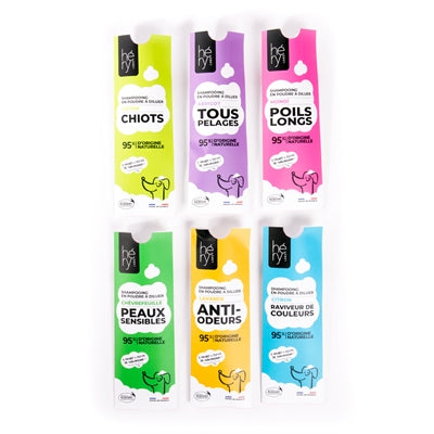 Hery shampoo poeder tegen geurtjes