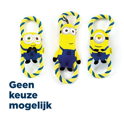 Load image into Gallery viewer, Minions pluche bob stuart kevin aan flostouw
