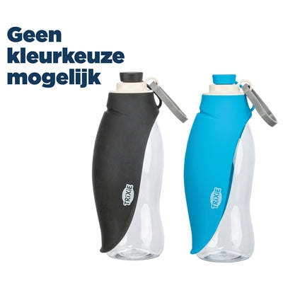 Load image into Gallery viewer, Trixie drinkfles met bakje siliconen assorti

