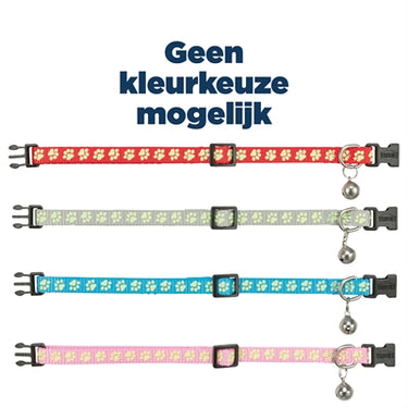 Trixie halsband kat fluoriserend assorti