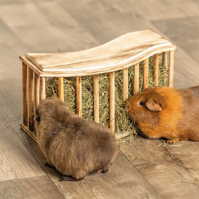 Load image into Gallery viewer, Trixie hooiruif met deksel hout gevlamd
