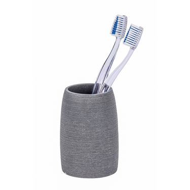 Wenko 1064996 - tandenborstelbeker goa grijs | 2 stuks