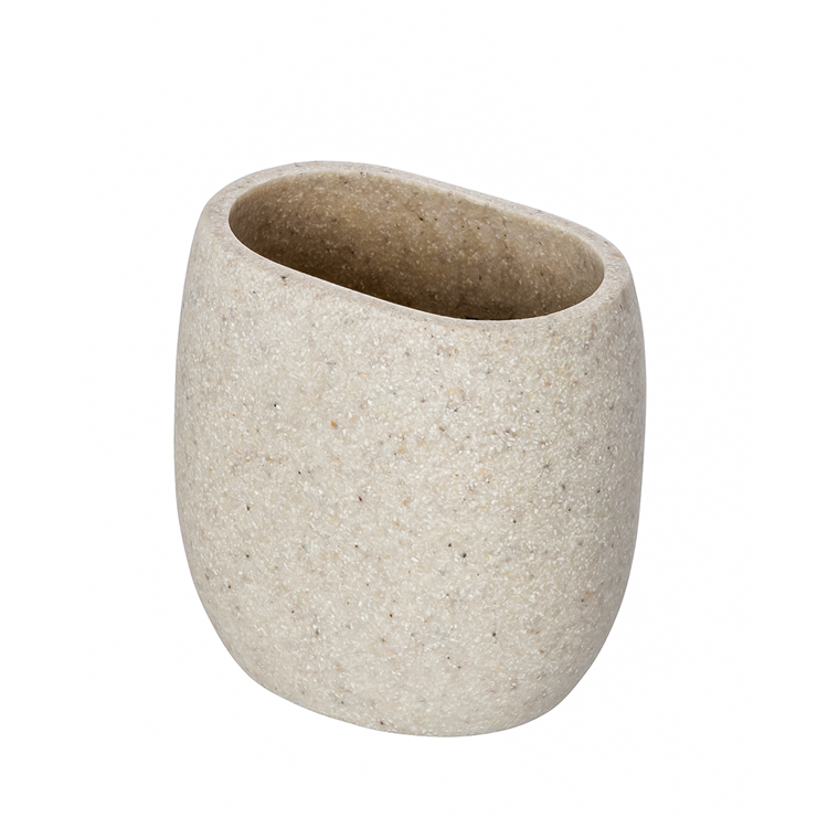 Load image into Gallery viewer, Wenko 1064992 - tandenborstelbeker puro beige | 2 stuks
