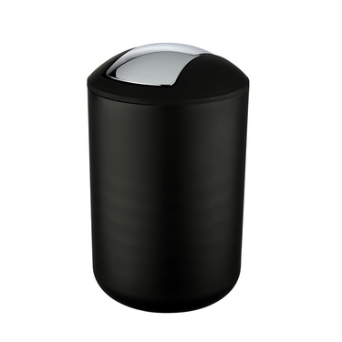 Wenko 1064956 - afvalemmer brasil l 6,5 liter zwart | 2 stuks
