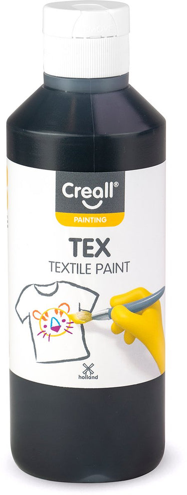 Creall textielverf zwart, 250ml