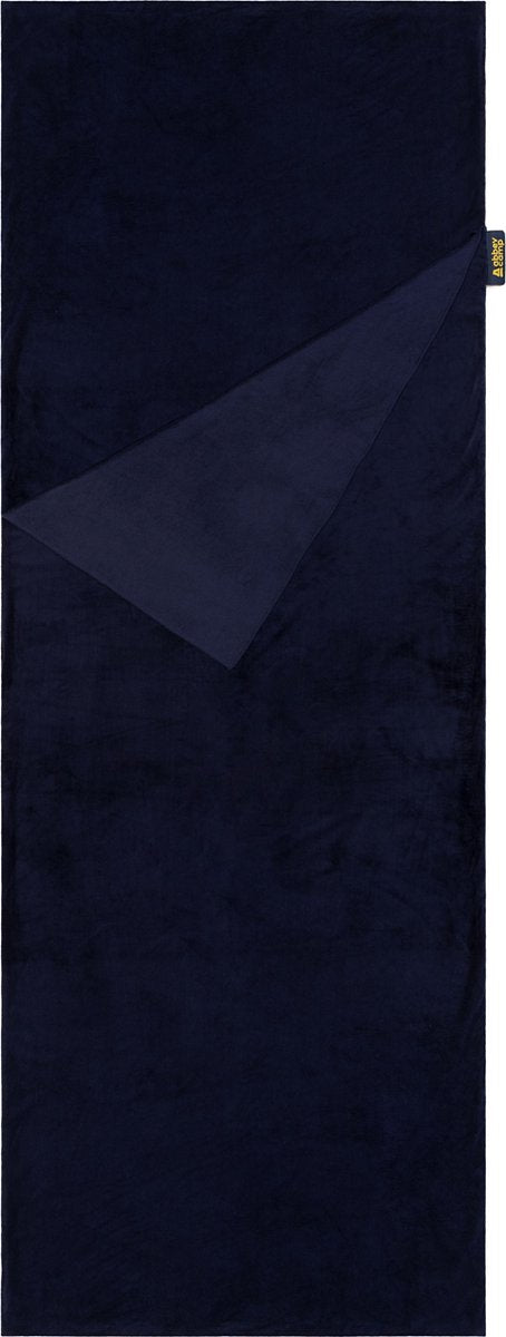 Abbey camp lakenzak - velvet fleece - blauw - 220 x 80 cm -