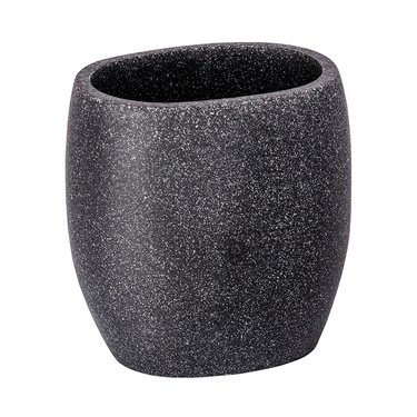 Wenko 1064942 - tandenborstelbeker puro antraciet | 2 stuks