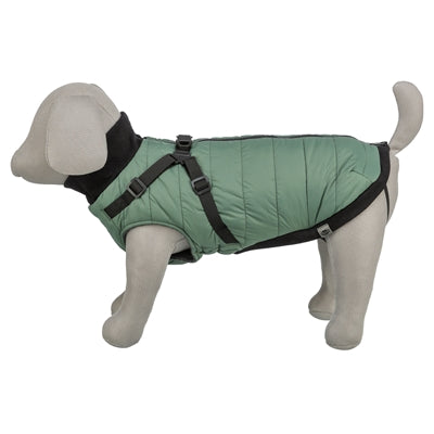 Load image into Gallery viewer, Trixie hondenjas pontis met tuig saliegroen
