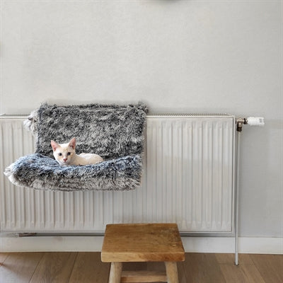 Load image into Gallery viewer, Croci radiatorhangmat gemeleerd zwart
