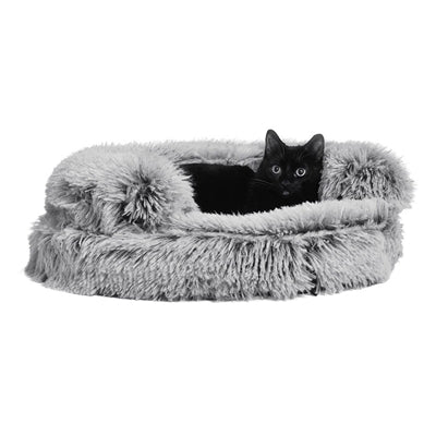 Load image into Gallery viewer, Croci sofa kattenmand bicolor zwart
