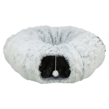 Trixie harvey pluche speeltunnel donut wit grijs
