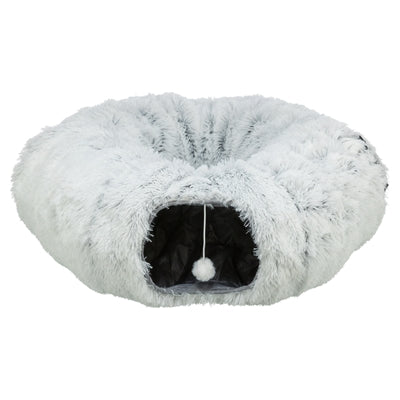 Trixie harvey pluche speeltunnel donut wit grijs
