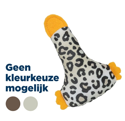 Load image into Gallery viewer, Trixie eend pluche panterprint met kattenkruid catnip assorti
