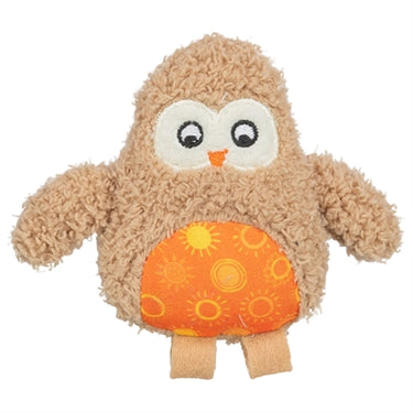 Trixie uil pluche met kattenkruid catnip bruin