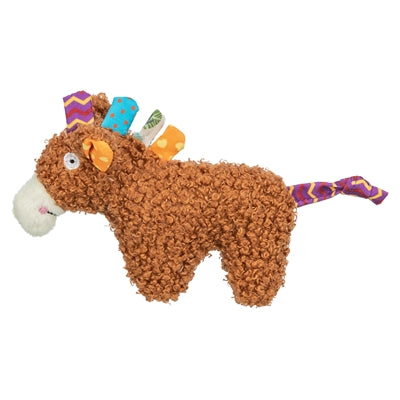 Load image into Gallery viewer, Trixie paard pluche met kattenkruid catnip bruin
