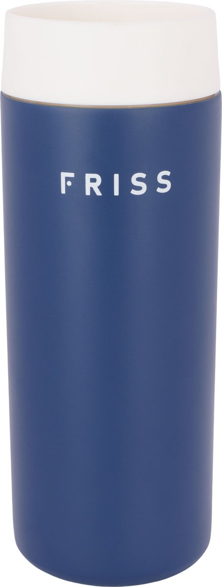 Friss travel mug rvs 350ml blauw