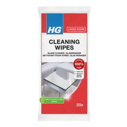 Hg glasreiniger dã© glasdoekjes om snel glas en spiegels schoon te maken doekjes pak a 20 stuks