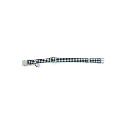 Load image into Gallery viewer, Happy pet tabby patch halsband kat ruit zwart
