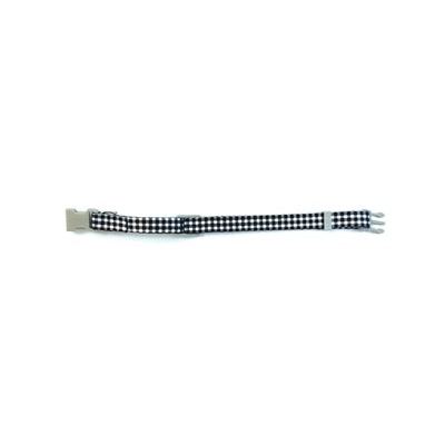 Load image into Gallery viewer, Happy pet tabby patch halsband kat ruit zwart
