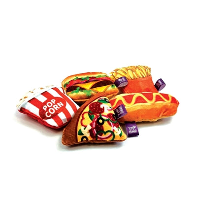 Load image into Gallery viewer, Happy pet tabby patch fast food met catnip assorti
