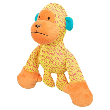 Trixie aap stof geel oranje
