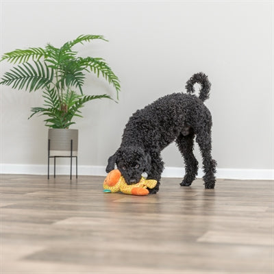 Load image into Gallery viewer, Trixie aap stof geel oranje
