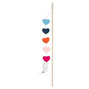 Trixie kattenhengel hartjes met catnip vilt hout