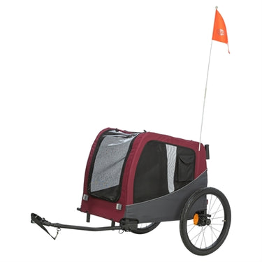 Trixie hondenfietskat grijs rood