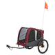 Trixie hondenfietskat grijs rood