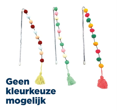 Croci kattenhengel pompom assorti