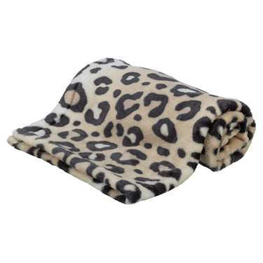 Trixie hondendeken leo softpluche panterprint creme