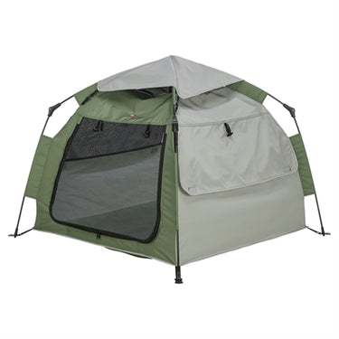 Trixie hondentent pop-up olijfgroen beige