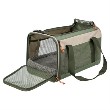 Trixie tas marlon maximaal 7 kg beige olijfgroen