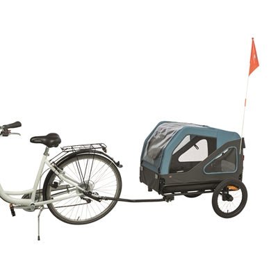 Load image into Gallery viewer, Trixie fietskar tot 45 kg blauw grijs
