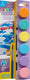Carioca plakkaatverf pastel - 6 x 25 ml - inclusief penseel - uitwasbaar - gouache verfset voor kinderen - direct klaar voor gebruik