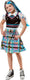 Rubies - monster high frankie stein pruik kind - zwart wit - one size - halloween - verkleedkleding
