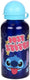 Stor disney's stitch aluminium drinkfles - 400 ml - lichtgewicht – lekvrije schroefdop – drinkfles voor kinderen – donkerblauw lichtblauw