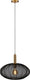 Lucide corina - hanglamp - ø 50 cm - 1xe27 - zwart - japandi