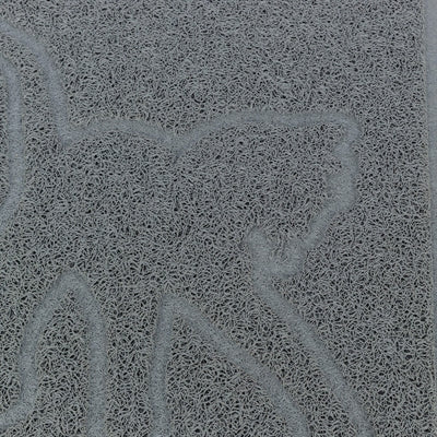 Load image into Gallery viewer, Trixie kattenbakmat kattensilhouet pvc lichtgrijs
