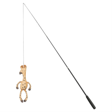 Trixie kattenhengel telescopisch grote katten met giraffe bruin