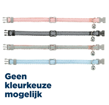 Trixie kattenhalsband hanenpoot motief assorti