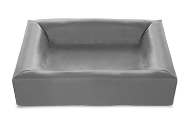 Load image into Gallery viewer, Bia bed kunstleer hoes hondenmand grijs
