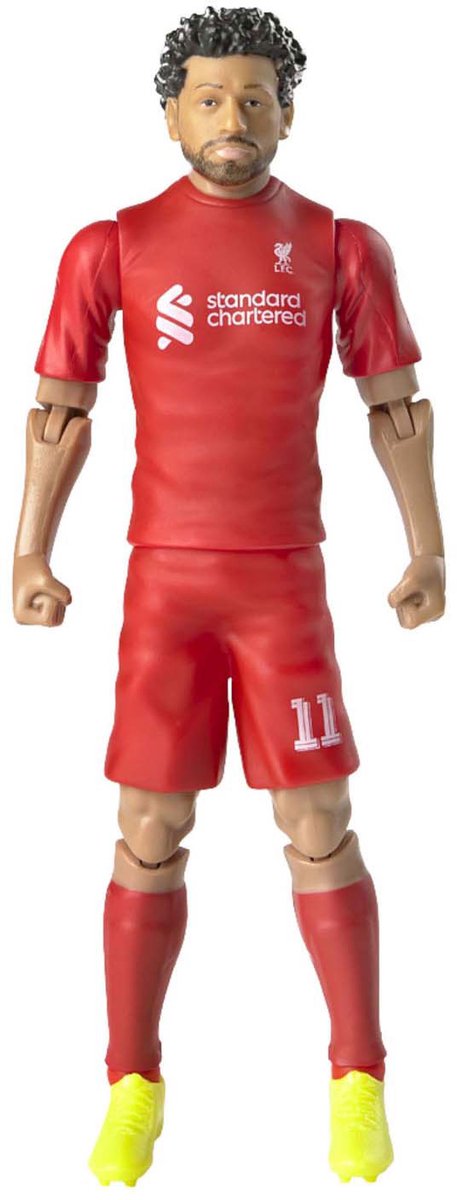Load image into Gallery viewer, Sockers van der meulen voetbalfiguur liverpool mohamed salah 20cm speelgoed.

