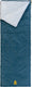 Abbey camp slaapzak winter - dekenmodel - blauw - 220 x 82 cm - extra lang ruim - koppelbaar