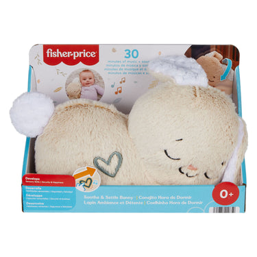 Fisher-price kalmerend konijntje - knuffel met muziek, lichtjes en beweging