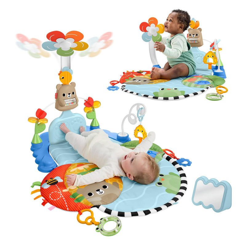 Load image into Gallery viewer, Fisher-price 3-in-1 trappel en schommel activiteitenmat
