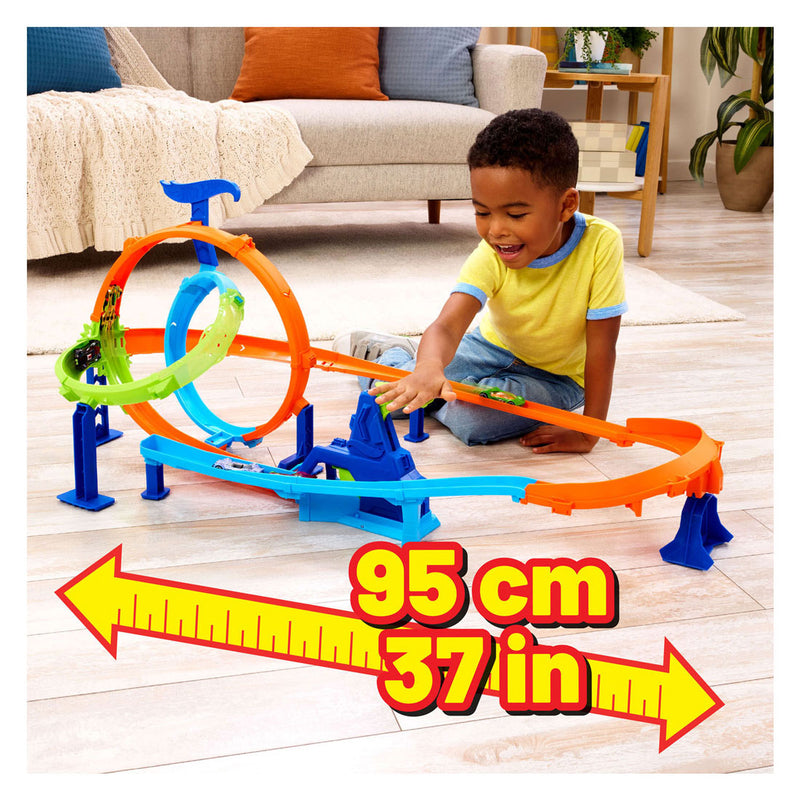 Load image into Gallery viewer, Mattel hot wheels stuntset looping cyclone
