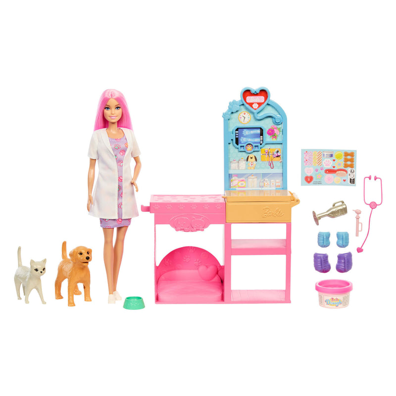 Load image into Gallery viewer, Barbie dierenarts speelset met diertjes
