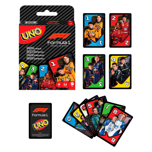 Mattel games uno f1 - kaartspel