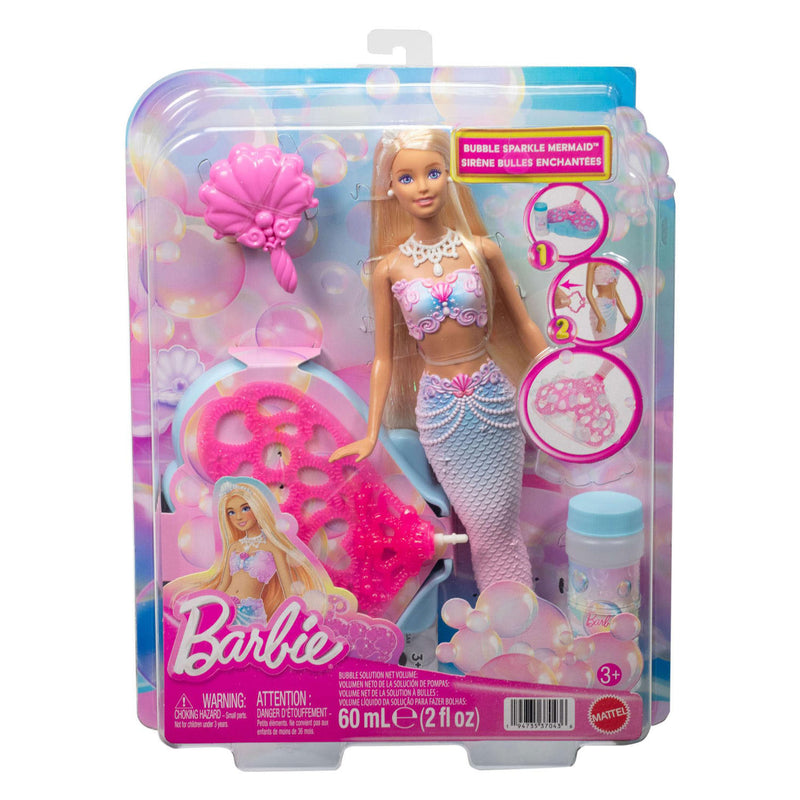 Load image into Gallery viewer, Barbie glitterende zeemeermin met bellen
